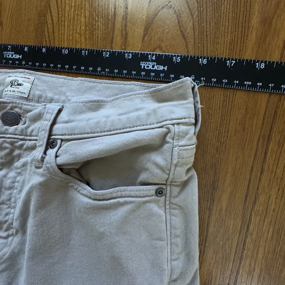 J Crew Khaki Men's‎ 484 Slim Fit Straight Leg Denim Stretch Jeans Size 31x34